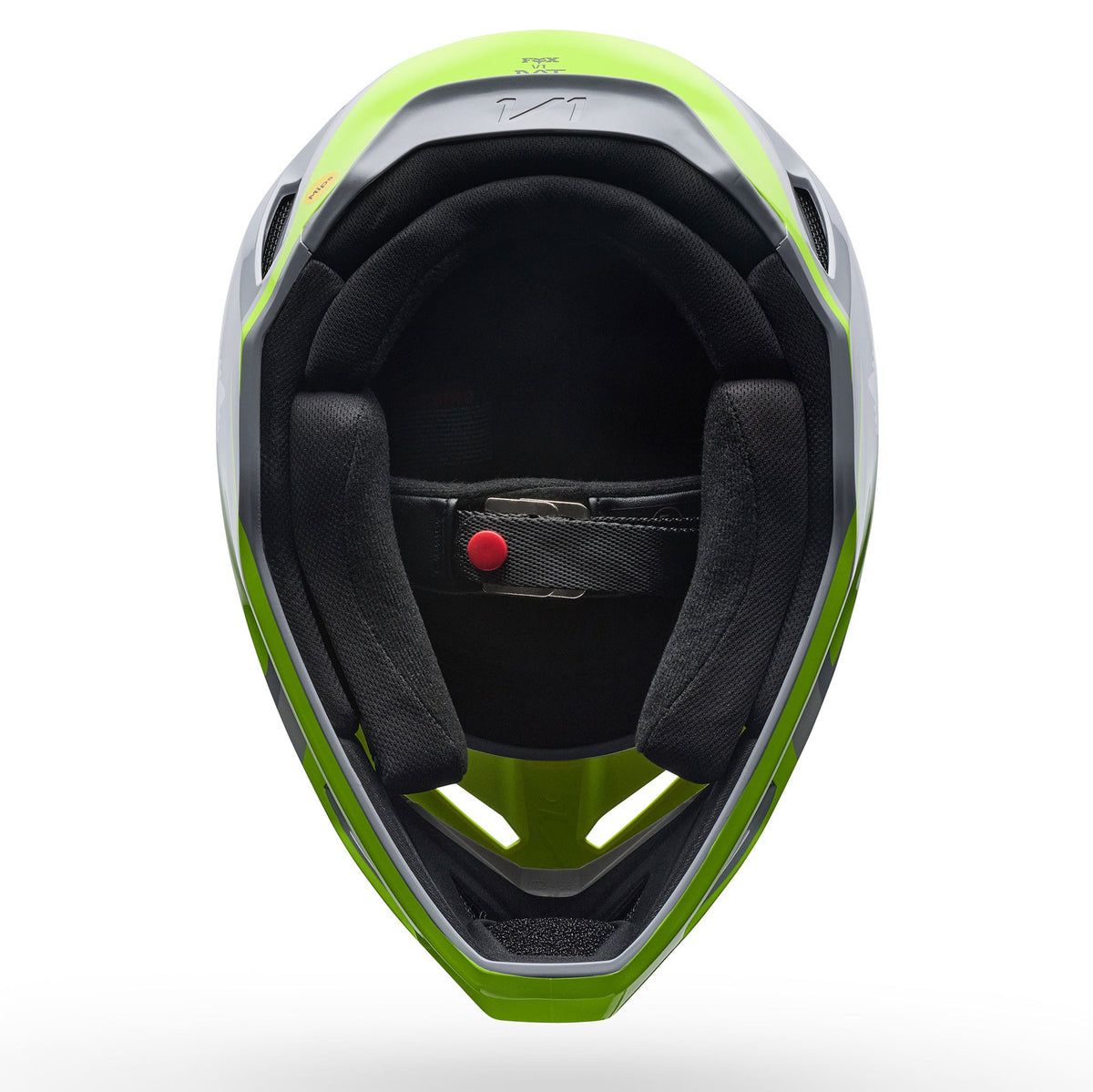 FOX Racing V1 MIPS FRAME MX Helmet (Grey/Yellow)