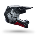 FOX Racing Youth V1 ABYSS MX Helmet (Black/White/Red)