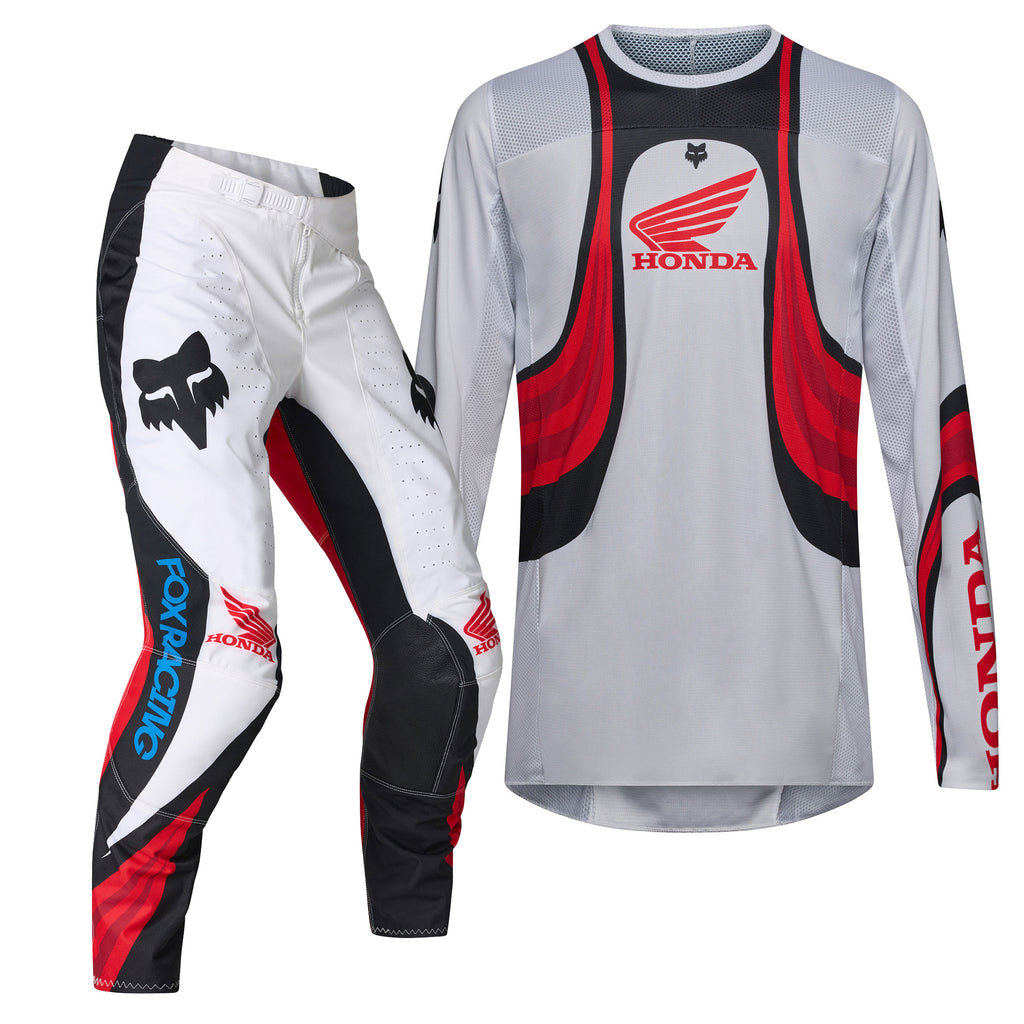 FOX Racing 180 HONDA MX Kit Deal (White/Red/Black)