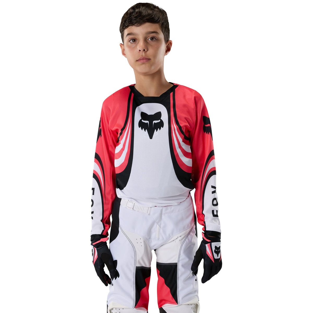 FOX Racing Youth 180 DRAFT MX Jersey (White/Pink/Black)
