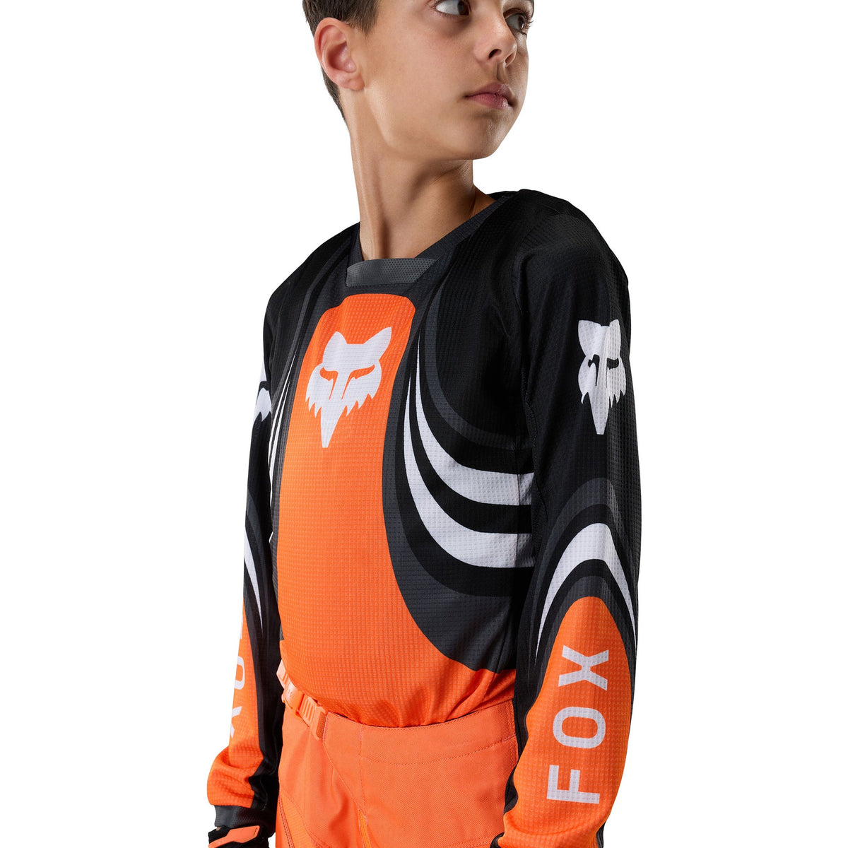 FOX Racing Youth 180 DRAFT MX Jersey (Orange/Black/White)