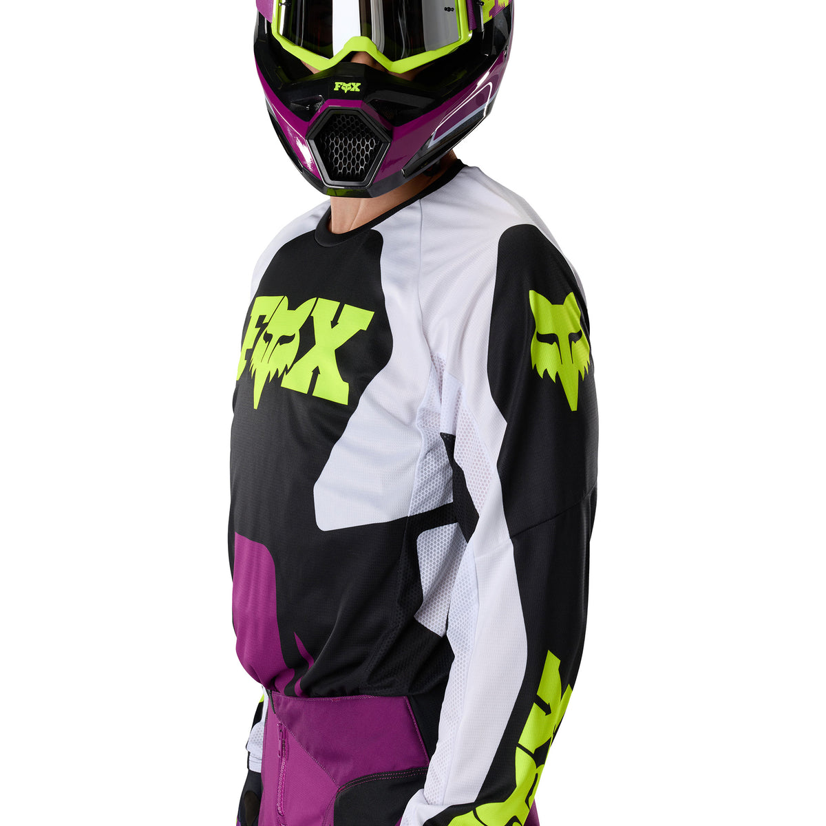 FOX Racing 180 RAID MX Kit Deal (Purple Lava/Black/White/Yellow Fluo)