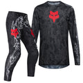 FOX Racing Youth 180 ABYSS MX Gear Set (Black/Grey)