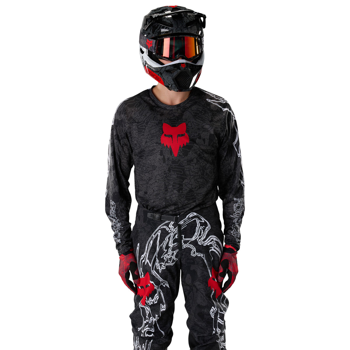 FOX Racing 180 ABYSS MX Kit Deal (Black/Grey)