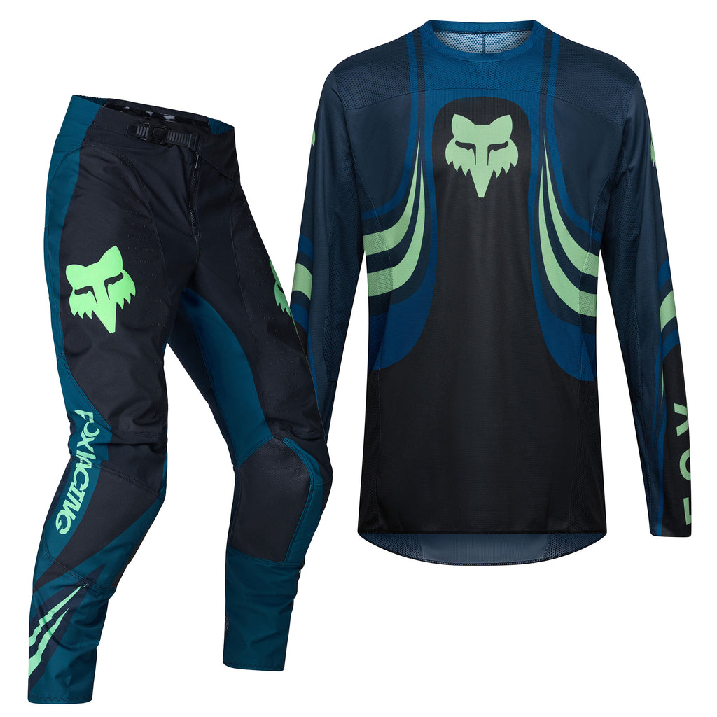 FOX Racing 180 DRAFT MX Gear Set (Black/Midnight/Melon)