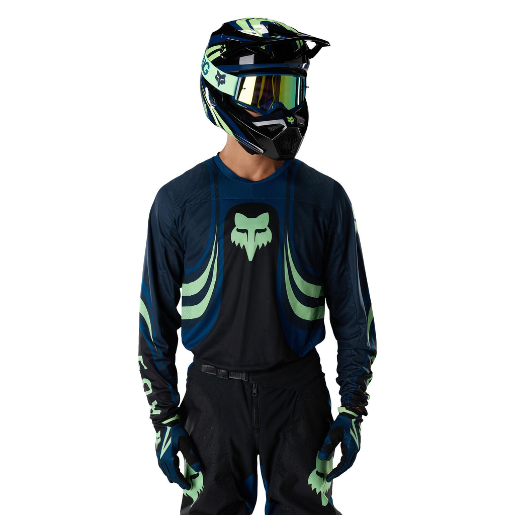 FOX Racing 180 DRAFT MX Gear Set (Black/Midnight/Melon)