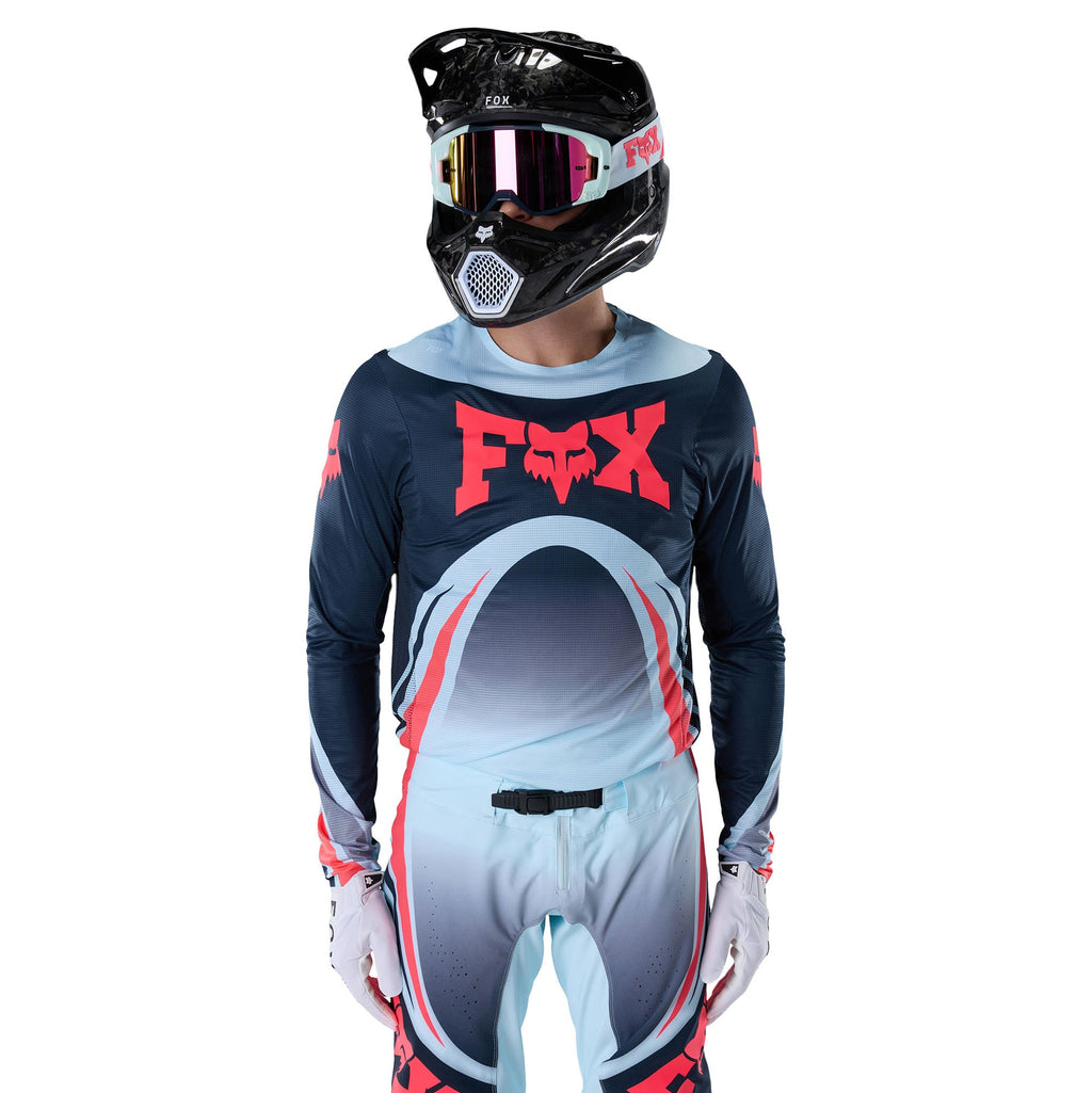 FOX Racing FLEXAIR ARC MX Jersey (Ice Blue/Midnight/Red Fluo)