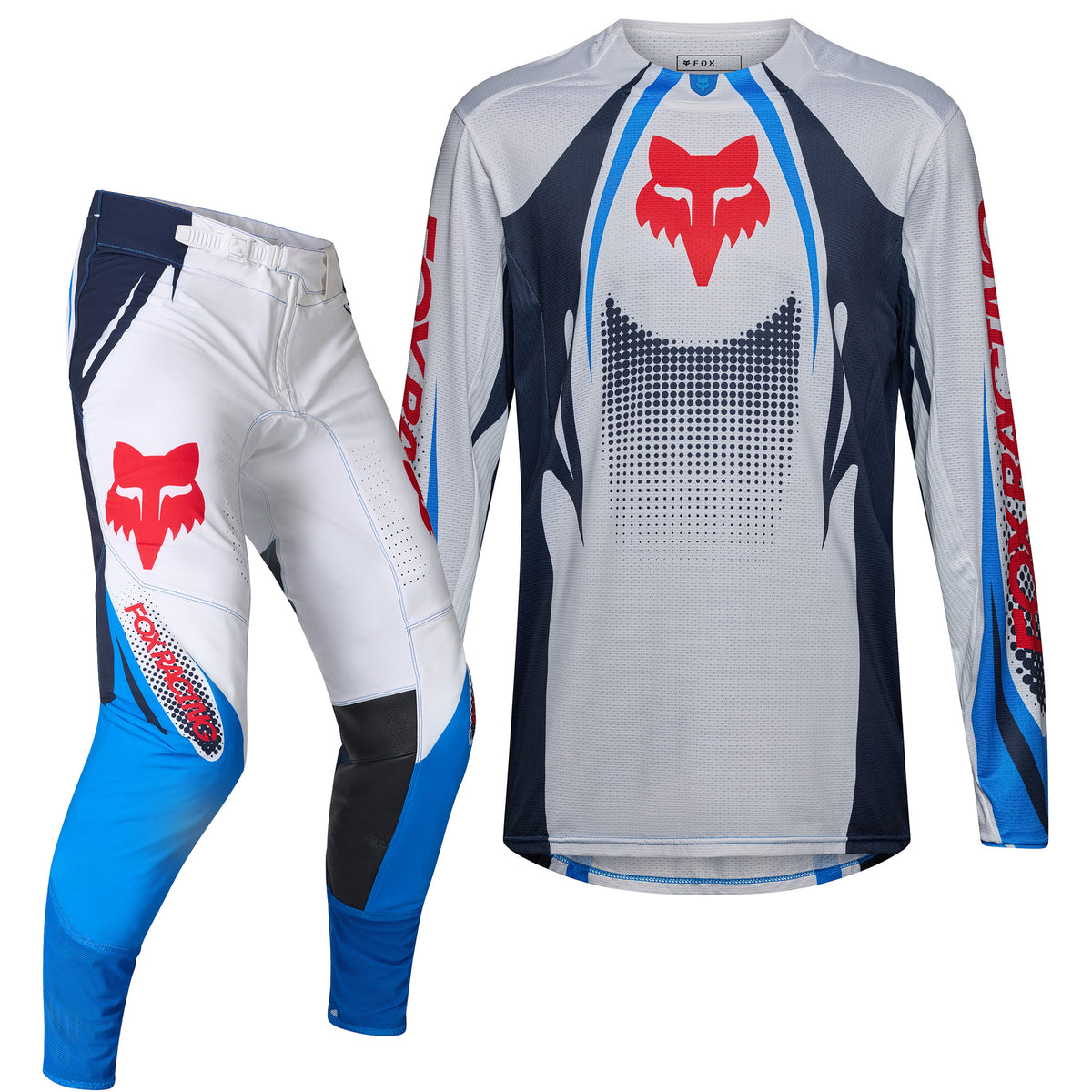 FOX Racing 360 TEMPER MX Kit Deal (White/Blue/Black)
