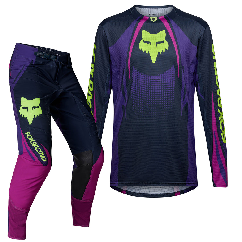 FOX Racing 360 TEMPER MX Kit Deal (Grape/Black/Yellow Fluo)