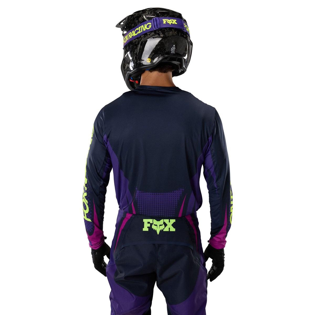 FOX Racing 360 TEMPER MX Jersey (Grape/Black/Yellow Fluo)