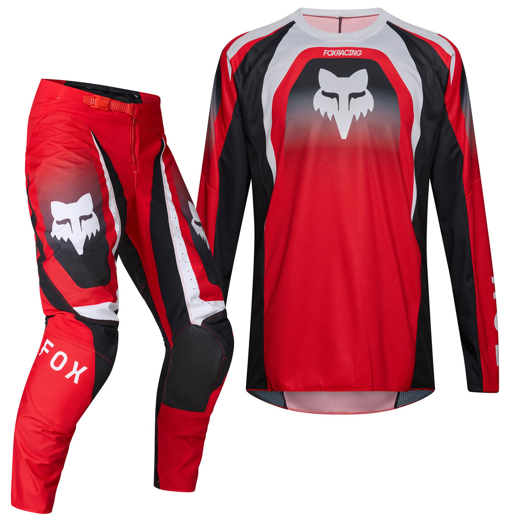 FOX Racing Youth 180 FRAME MX Gear Set (Red/Black/White)