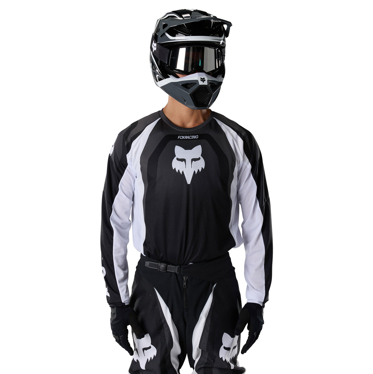 FOX Racing 180 FRAME MX Kit Deal (Black/White)