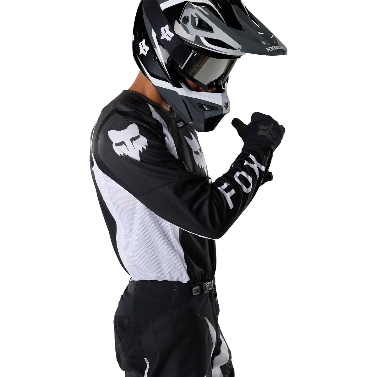 FOX Racing 180 FRAME MX Jersey (Black/White)