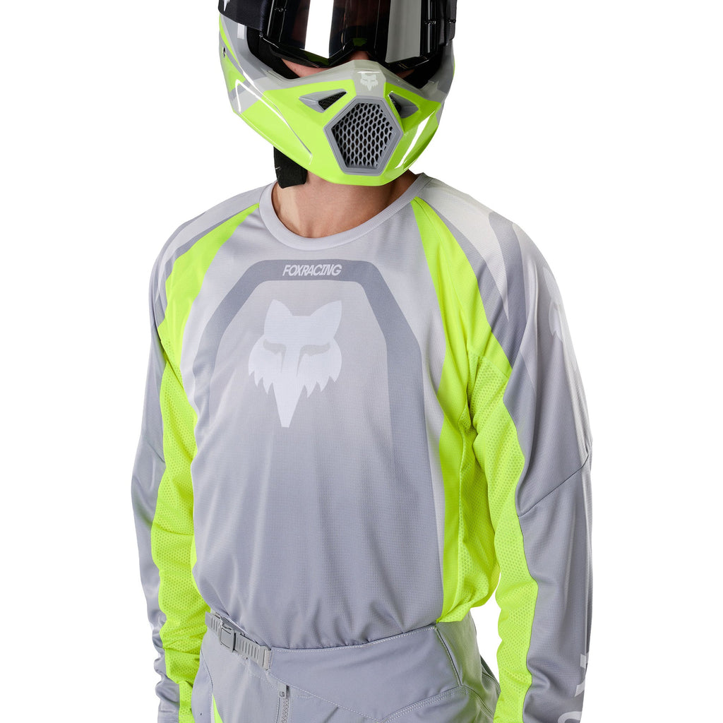 FOX Racing 180 FRAME MX Jersey (Grey/Yellow)