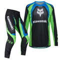 FOX Racing 180 KAWASAKI MX Kit Deal (Black/Green Fluo)