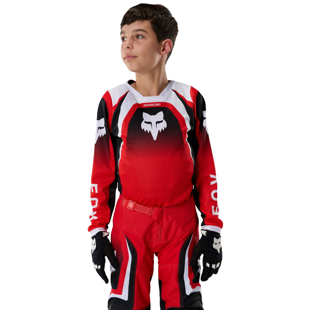 FOX Racing Youth 180 FRAME MX Jersey (Red/Black/White)