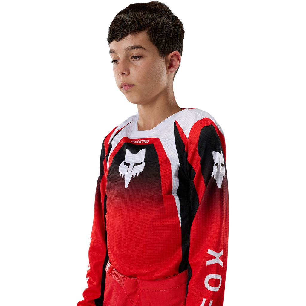FOX Racing Youth 180 FRAME MX Jersey (Red/Black/White)