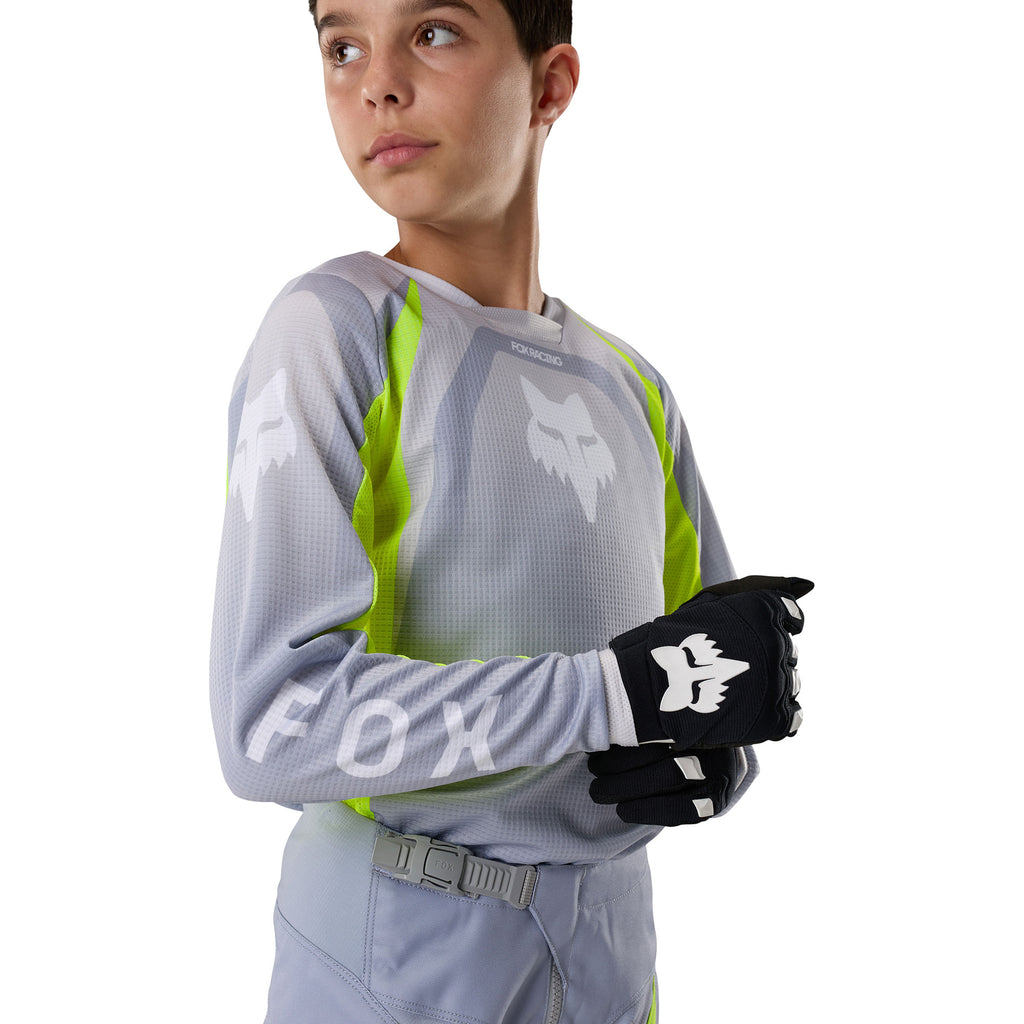 FOX Racing Youth 180 FRAME MX Gear Set (Grey/Yellow)