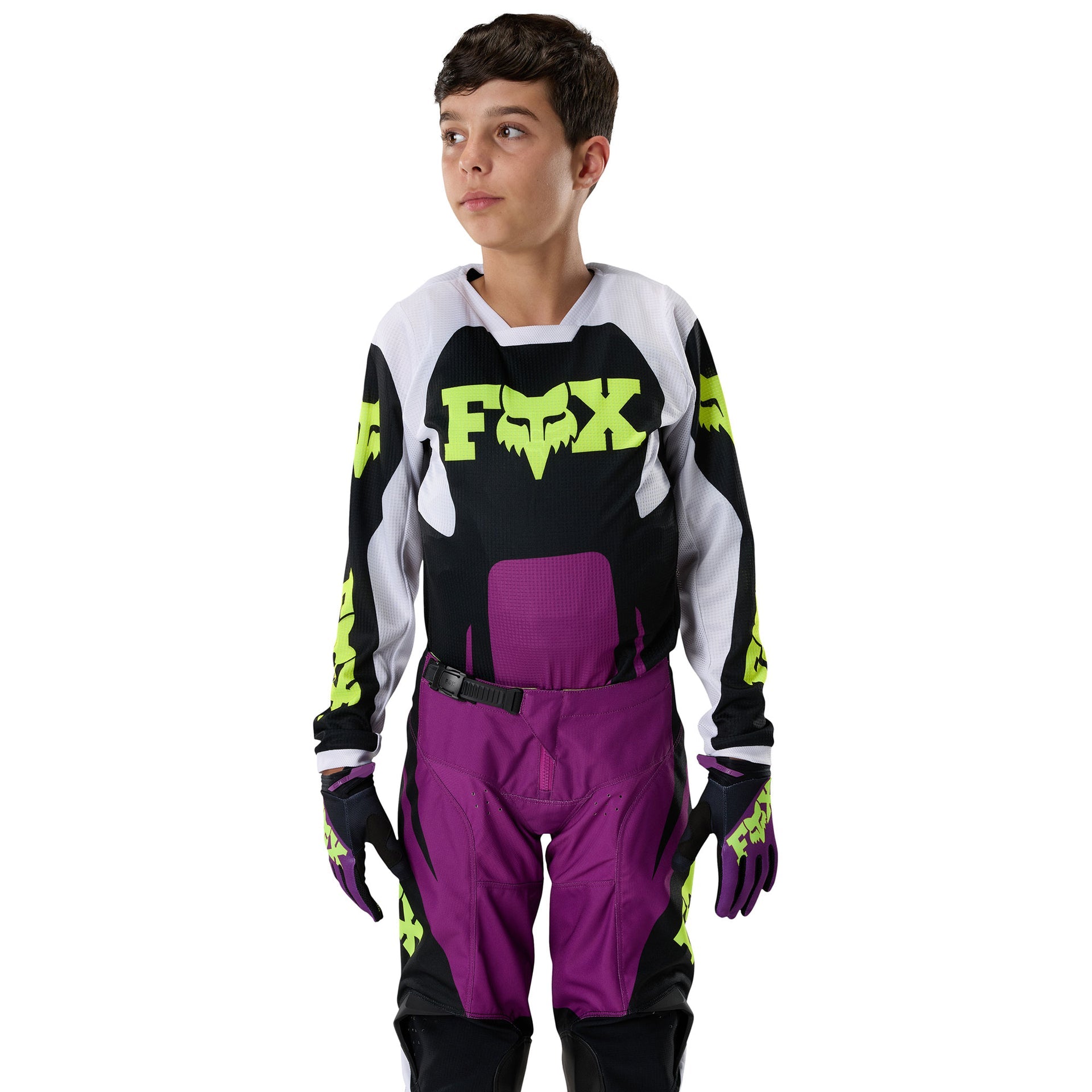 FOX Racing Youth 180 RAID MX Jersey (Purple Lava/Black/White)