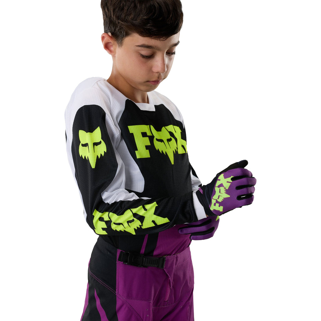 FOX Racing Youth 180 RAID MX Jersey (Purple Lava/Black/White)