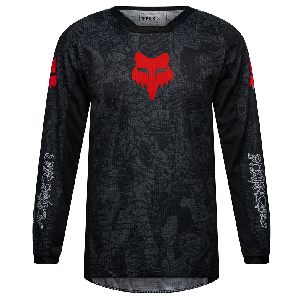 FOX Racing Youth 180 ABYSS MX Gear Set (Black/Grey)