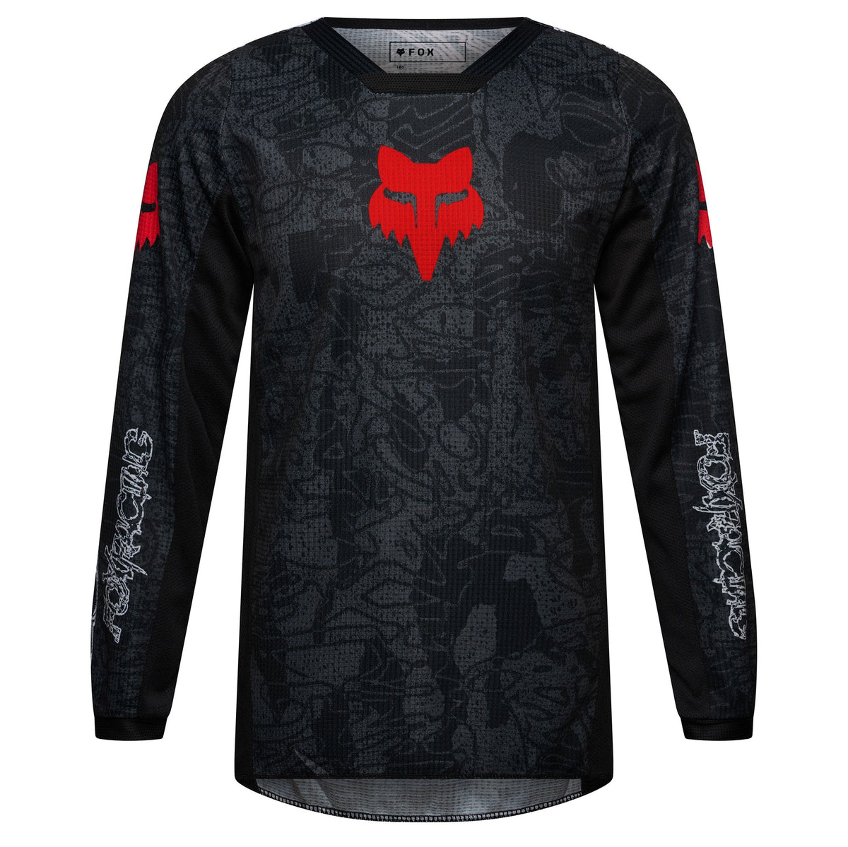 FOX Racing Youth 180 ABYSS MX Jersey (Black/Grey)