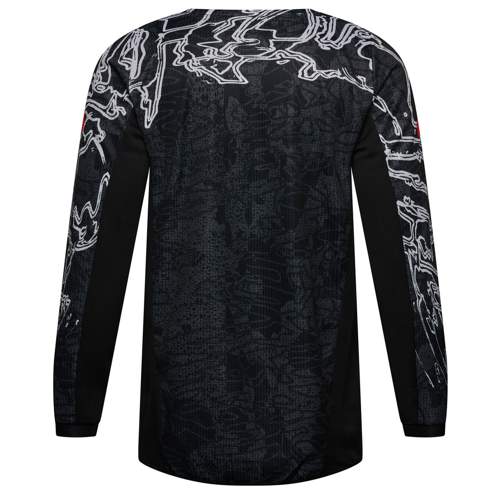 FOX Racing Youth 180 ABYSS MX Jersey (Black/Grey)
