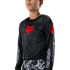 FOX Racing Youth 180 ABYSS MX Gear Set (Black/Grey)