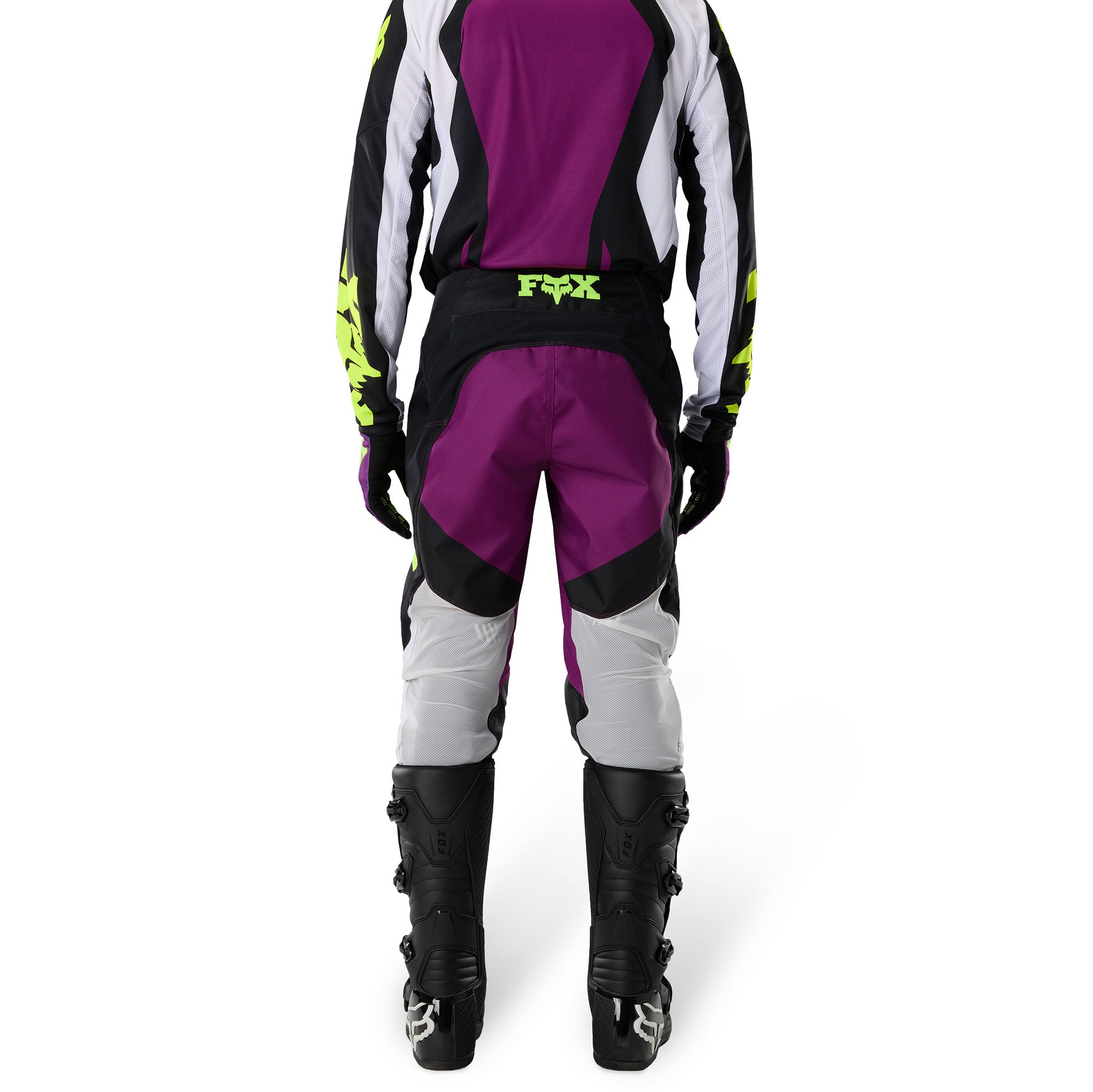 FOX Racing Youth 180 RAID MX Gear Set (Purple Lava/Black/White)