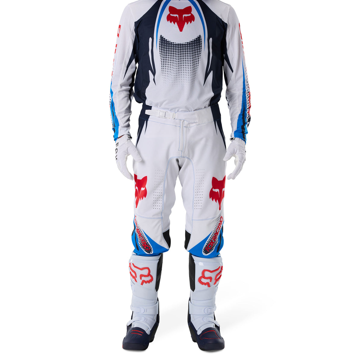 FOX Racing 360 TEMPER MX Kit Deal (White/Blue/Black)