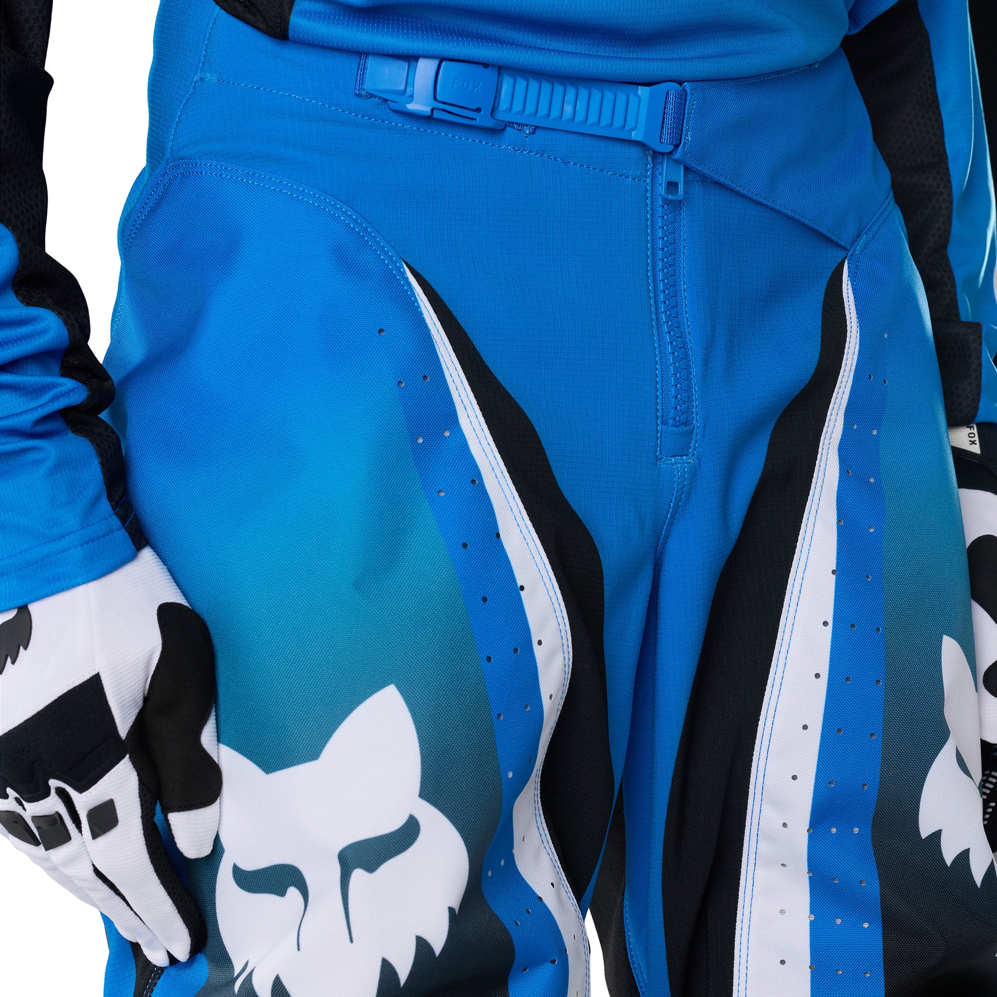 FOX Racing 180 FRAME MX Gear Set (Blue/Black/White)