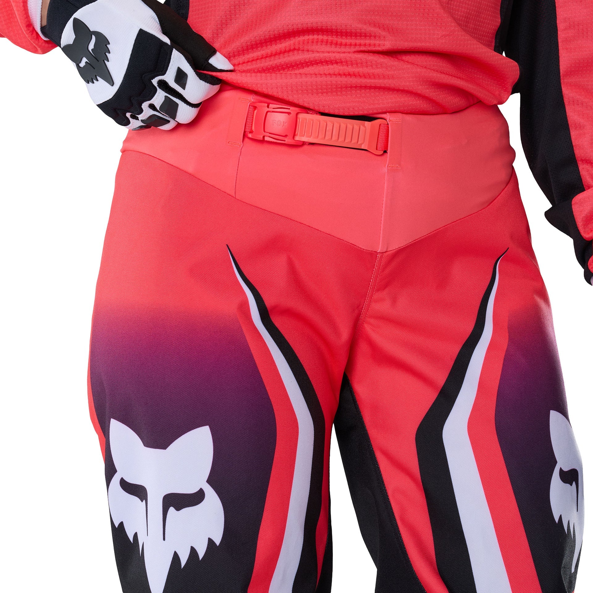 FOX Racing Women's 180 FRAME MX Pant (Neon Pink/Black/White)