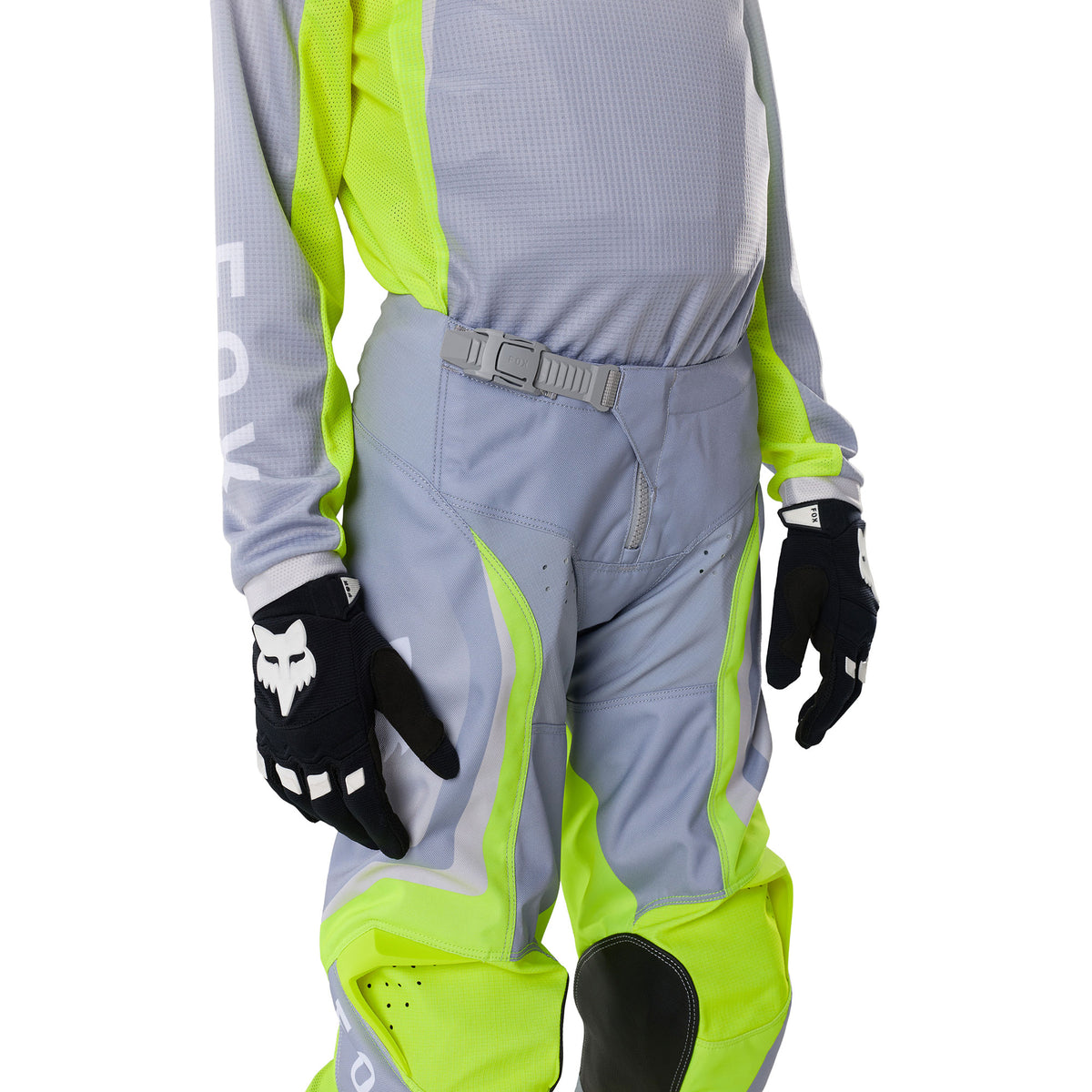 FOX Racing Youth 180 FRAME MX Gear Set (Grey/Yellow)