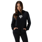 FOX Racing Women's Hoodie - FOX HEAD Fleece Pullover (Black)