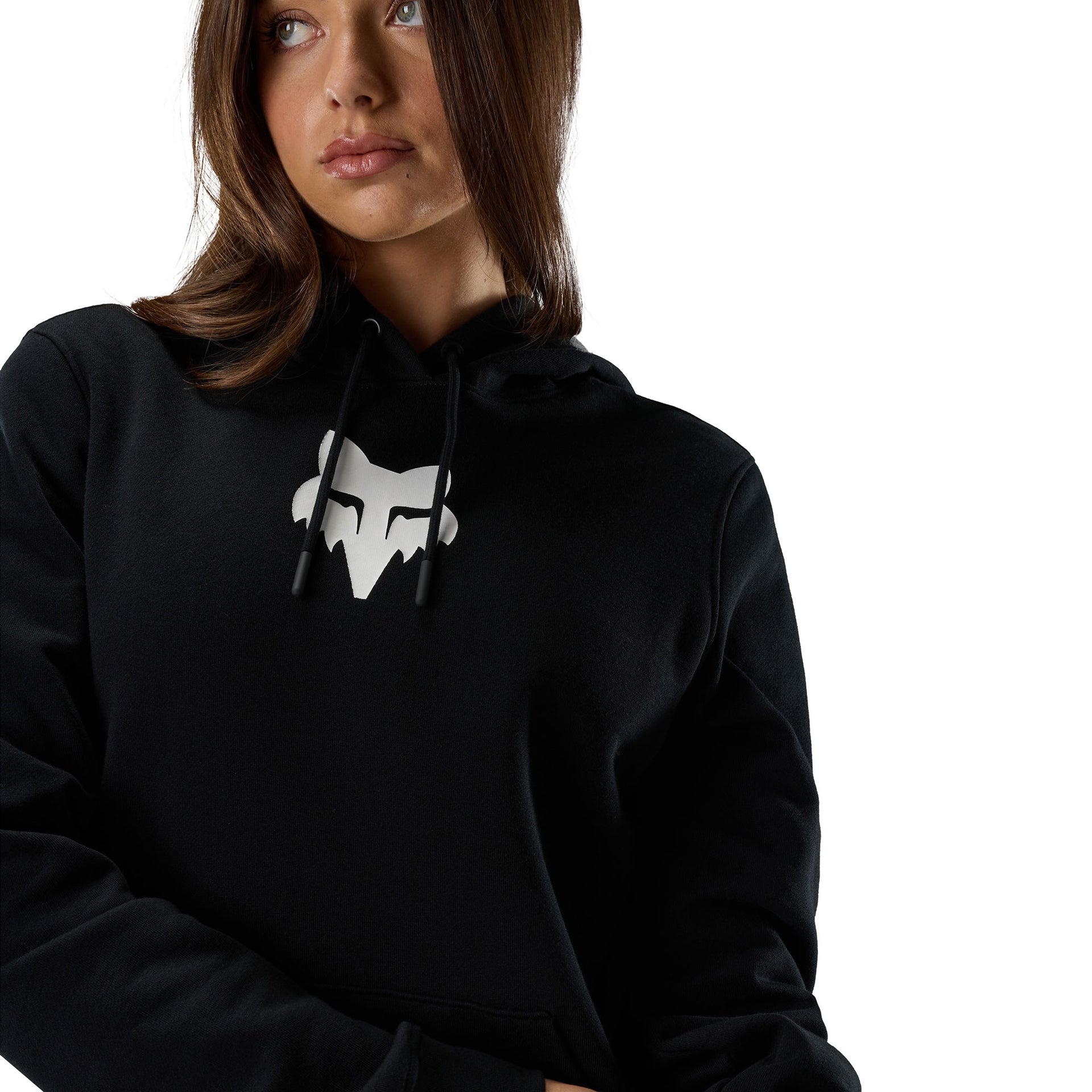 FOX Racing Women's Hoodie - FOX HEAD Fleece Pullover (Black)