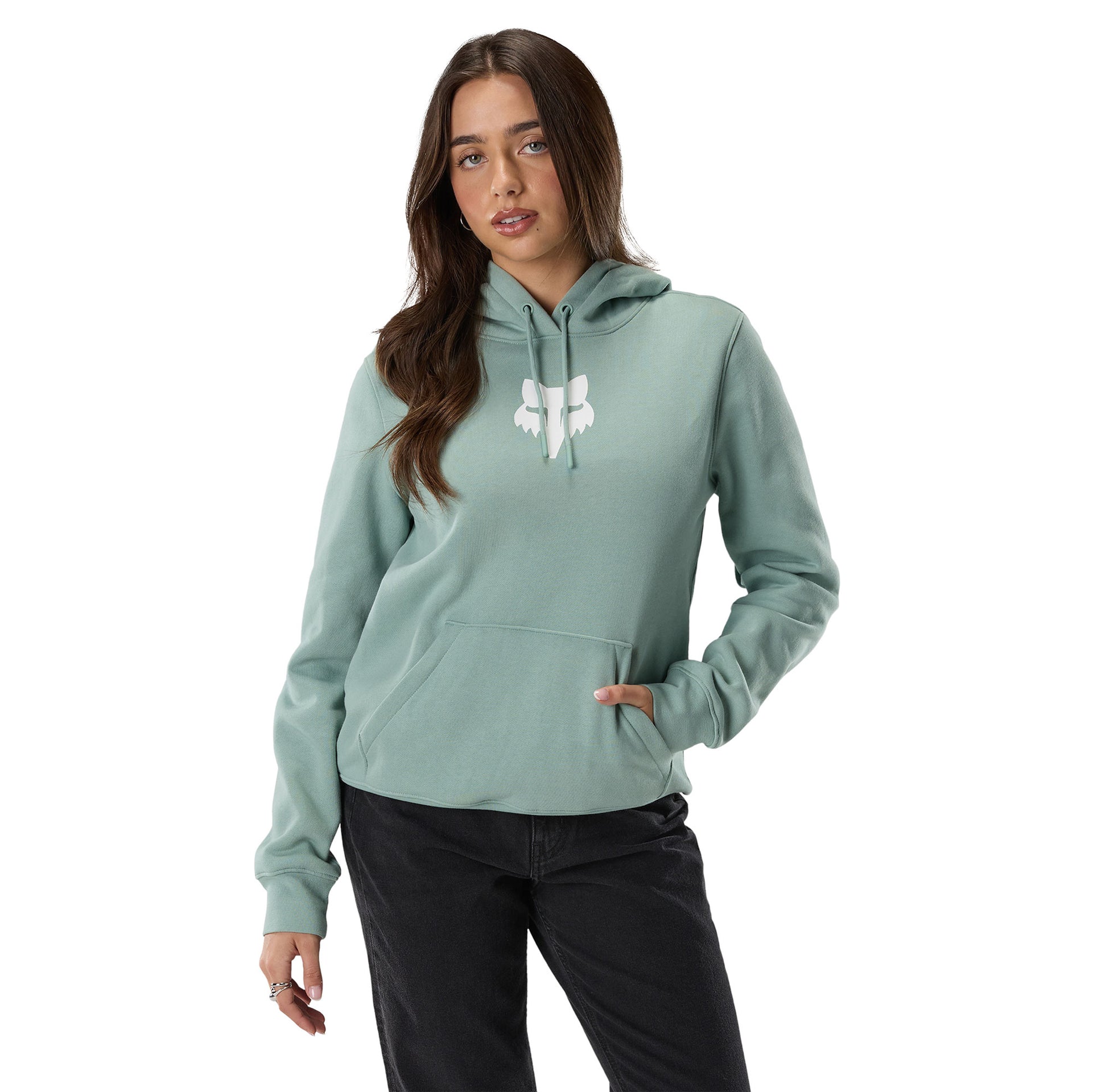 FOX Racing Women's Hoodie - FOX HEAD Fleece Pullover (Arctic Blue)