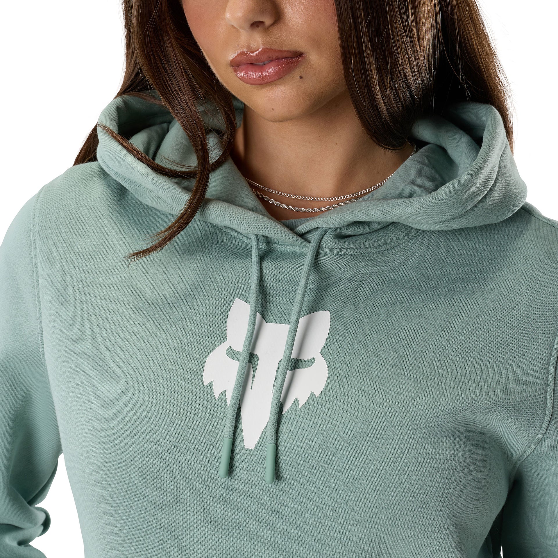 FOX Racing Women's Hoodie - FOX HEAD Fleece Pullover (Arctic Blue)
