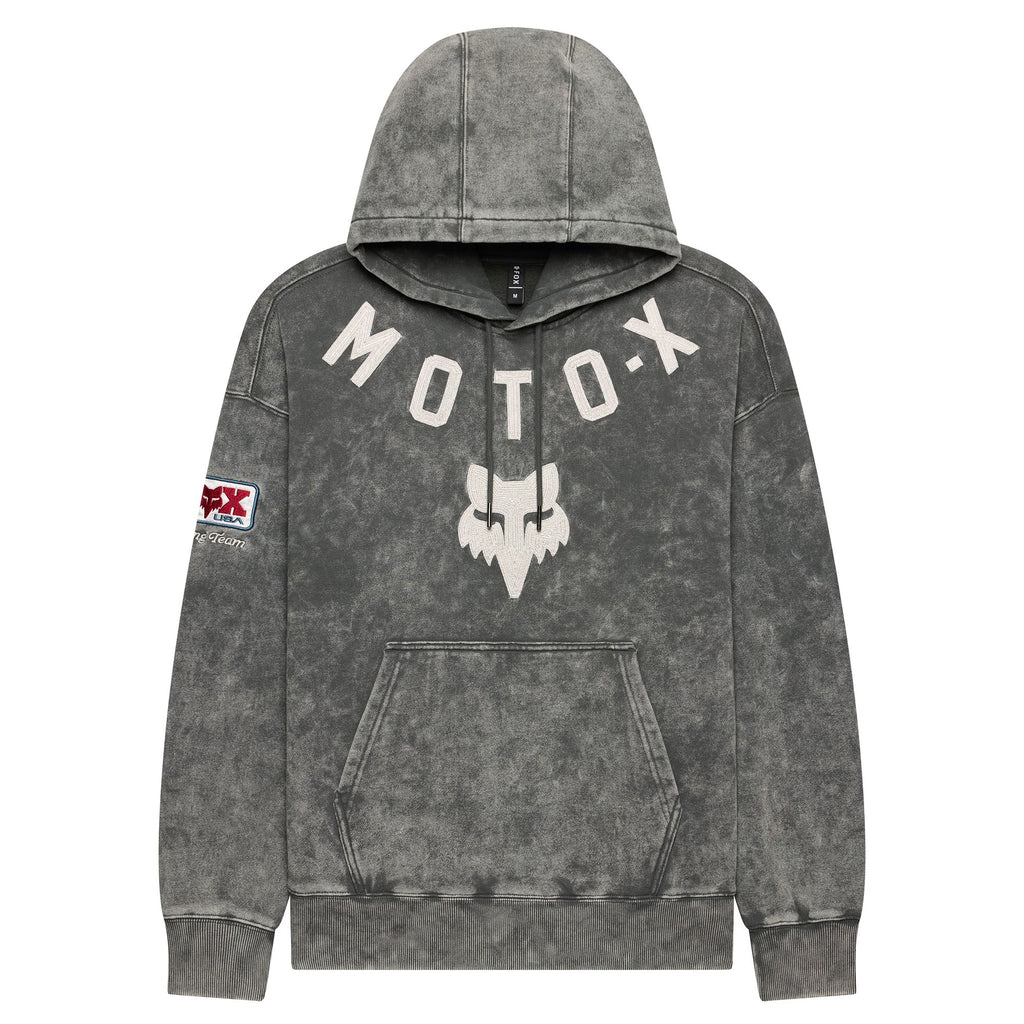 FOX Racing Mens Hoodie - MOTO-X Heavy Weight Fleece Pullover (Dark Shadow)
