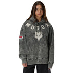 FOX Racing Mens Hoodie - MOTO-X Heavy Weight Fleece Pullover (Dark Shadow)