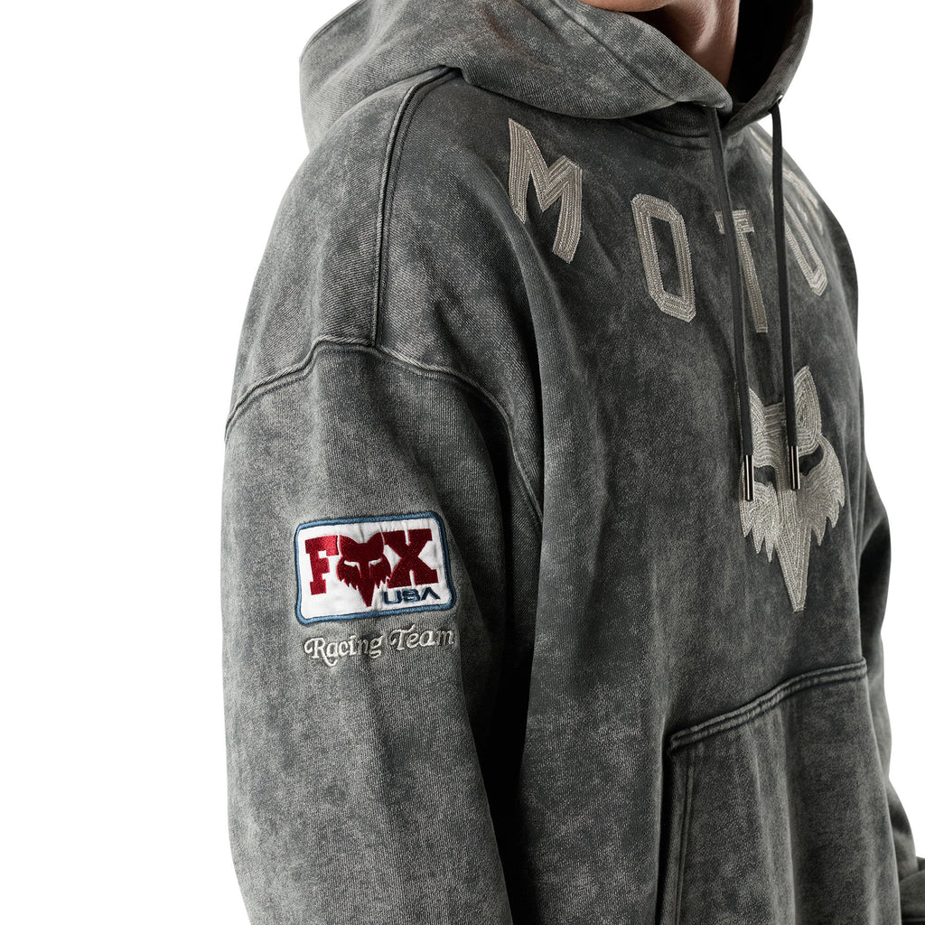 FOX Racing Mens Hoodie - MOTO-X Heavy Weight Fleece Pullover (Dark Shadow)