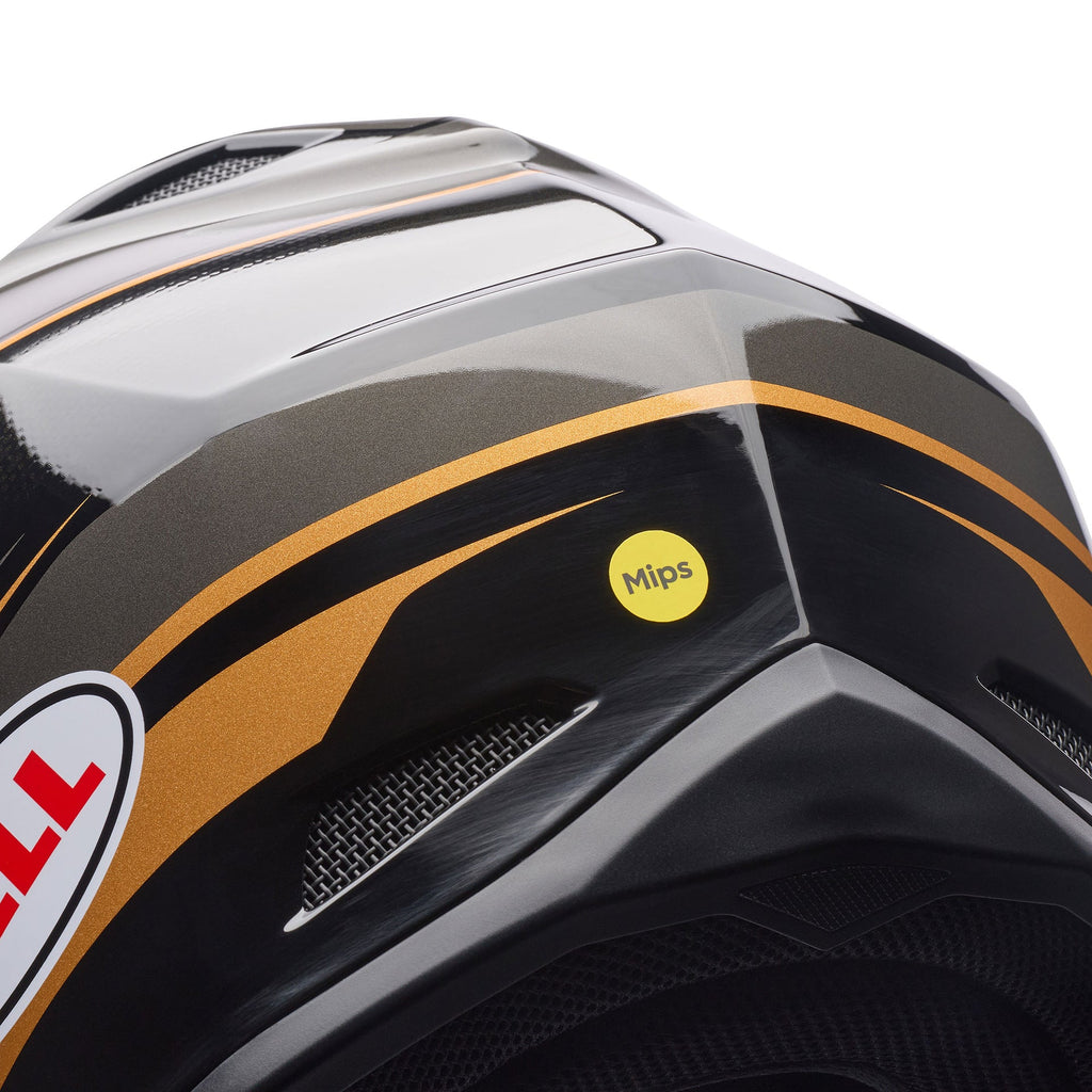 BELL MX-10 MIPS SPEEDWAY SE MX | Enduro Helmet (Ultra Black/Gold)