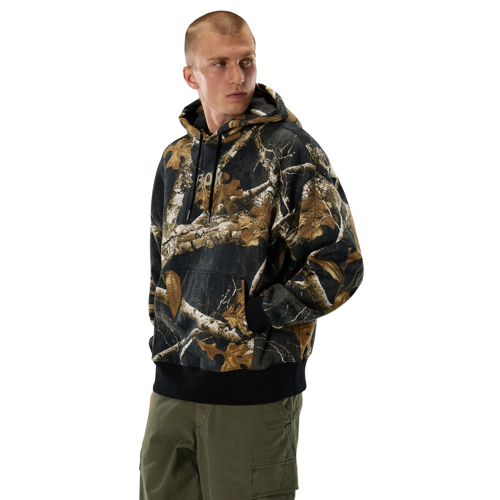 FOX Racing Mens Hoodie - REALTREE Fleece Pullover (Black/Multi)
