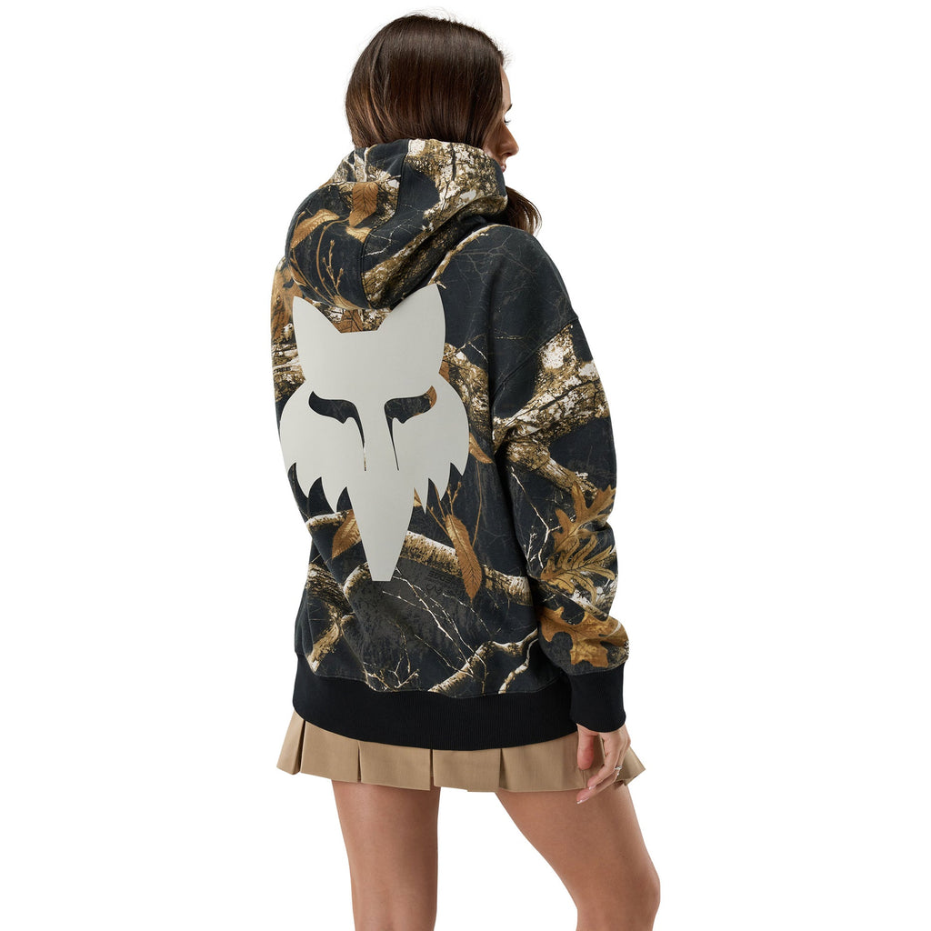 FOX Racing Mens Hoodie - REALTREE Fleece Pullover (Black/Multi)