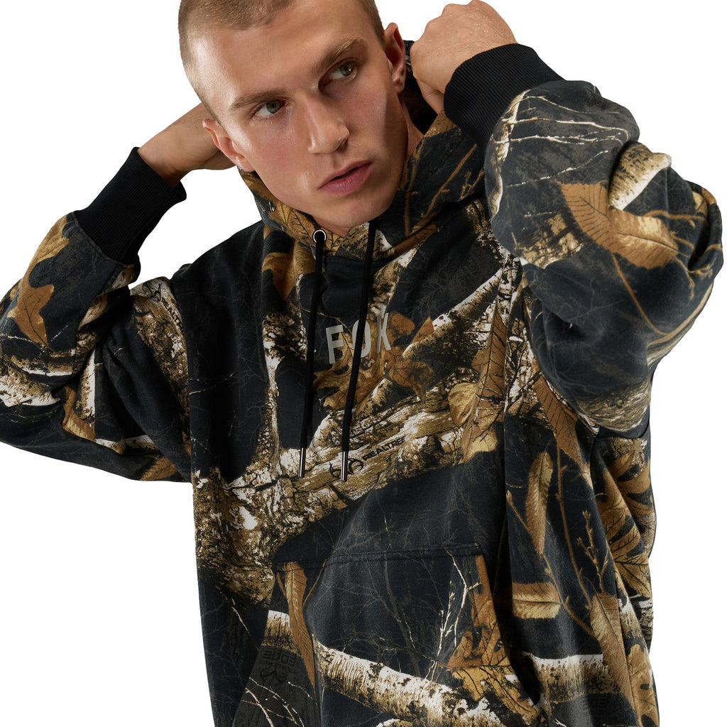 FOX Racing Mens Hoodie - REALTREE Fleece Pullover (Black/Multi)