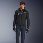 Alpinestars Chrome SUPERAIR Motorcycle Riding Hoodie (Black/Dark Grey/White)