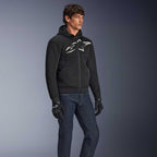 Alpinestars Chrome SUPERAIR Motorcycle Riding Hoodie (Black/Dark Grey/White)