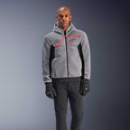 Alpinestars Chrome SUPERAIR Motorcycle Riding Hoodie (Black/Mid Grey/Red Fluo)