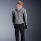 Alpinestars Chrome SUPERAIR Motorcycle Riding Hoodie (Black/Mid Grey/Red Fluo)