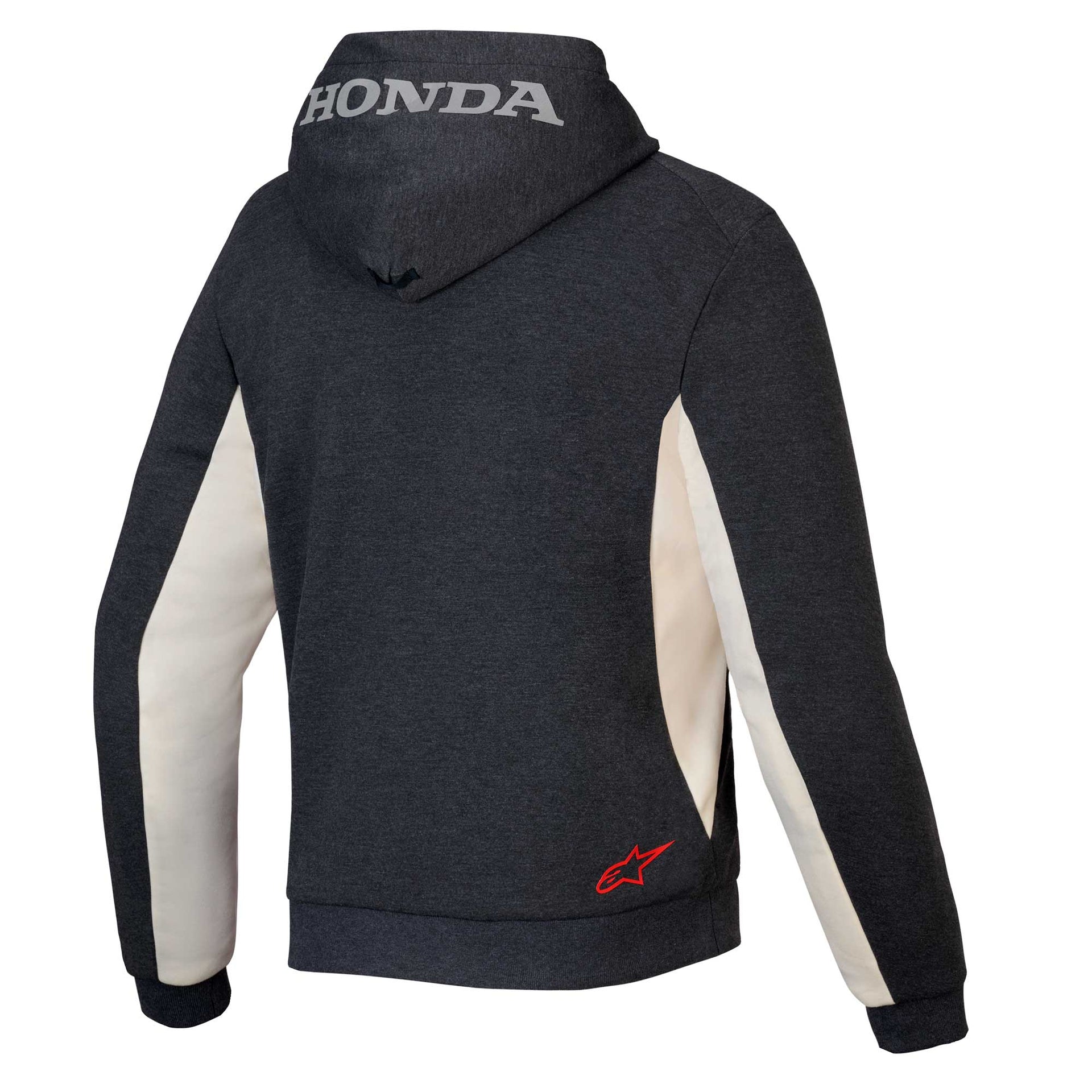 Alpinestars Honda Chrome V3 Motorcycle Riding Hoodie (Anthracite/Off White)