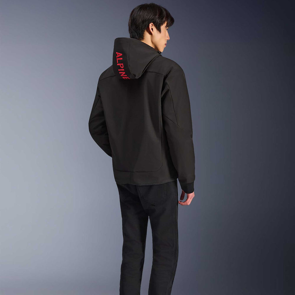 Alpinestars Radium Tech Motorcycle Hoodie Urban Textile Jacket (Black/Bright Red)